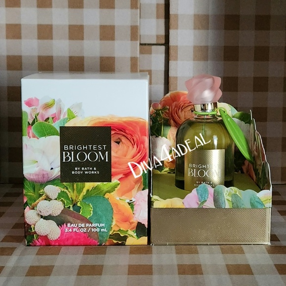 Bath & Body Works BRIGHTEST BLOOM 3.4 EDP FL OZ + 4PC Body Care Bundle - Picture 2 of 7
